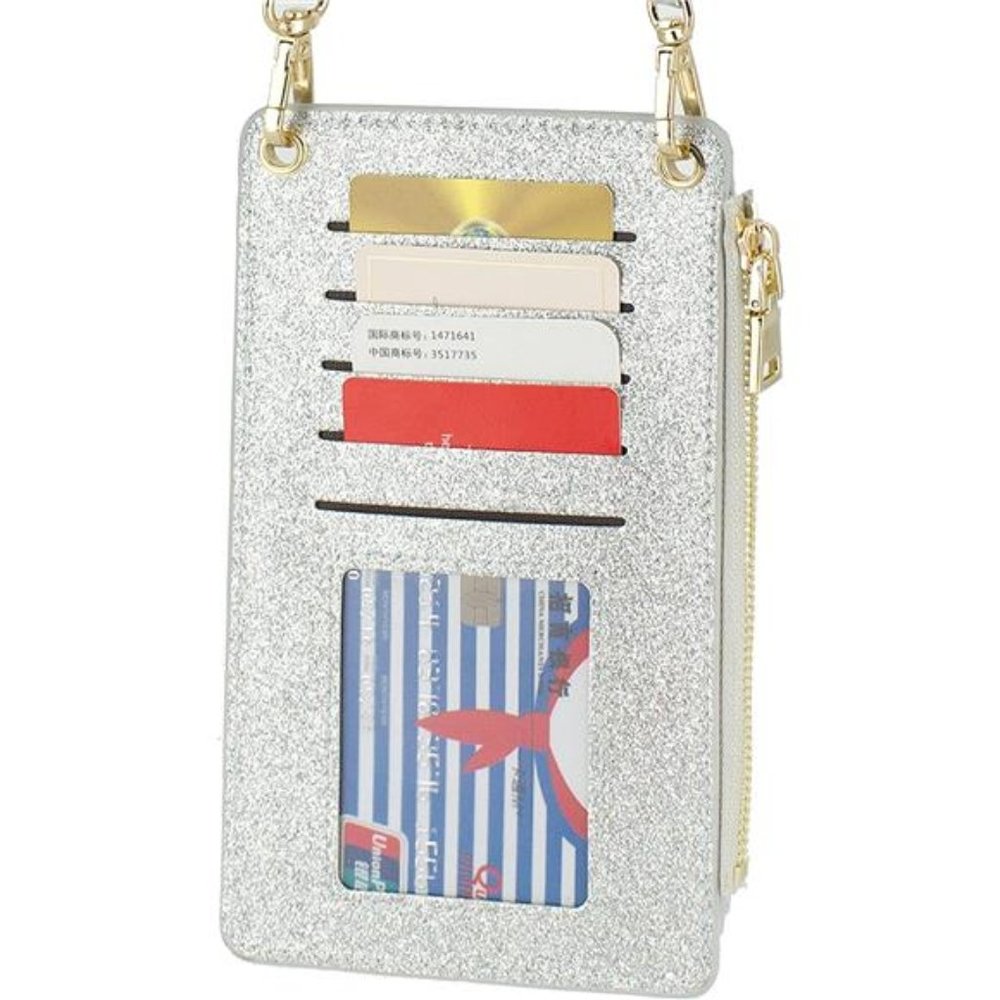 Womens Cellphone Crossbody Bag Small Light Leather Shoulder Purse Handbag - Picture 4 of 5